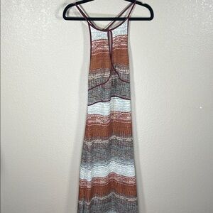 Size Medium Multi Color Maxi Dress Boho Summer Flow